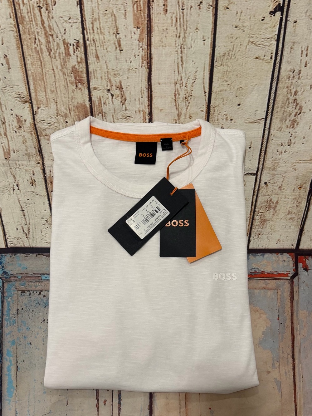 BOSS Hugo Boss Tegood T-Shirt Men's Medium White Tonal Logo NWT